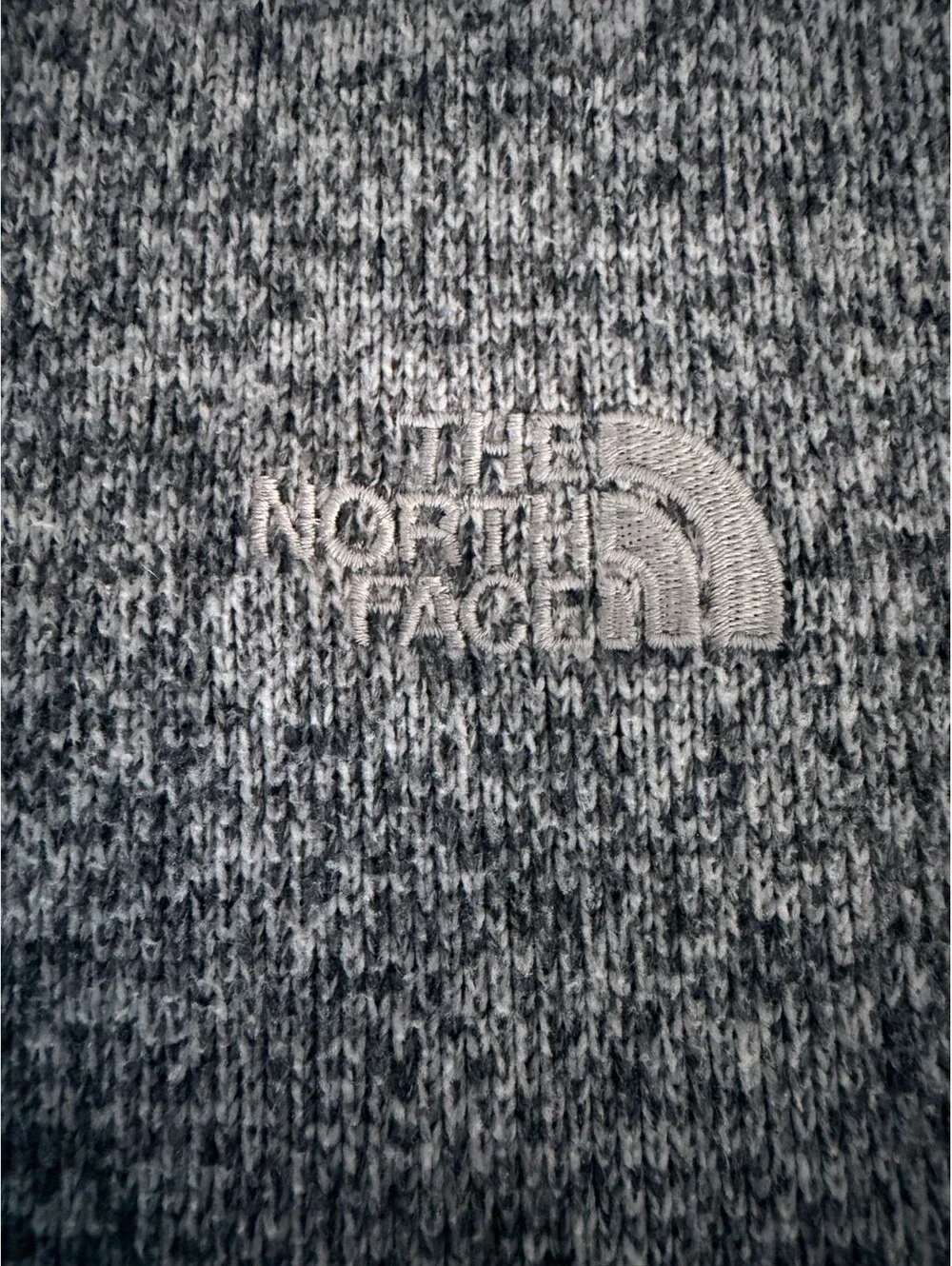 The North Face Sweater Gray Gordon Lyons 1/4 Zip Fleece Pullover Men's Medium